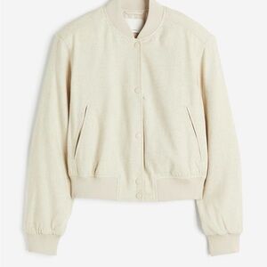 H&M Beige Bomber Jacket